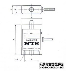 日本NTS  LRK-200N稱重傳感器的產品尺寸